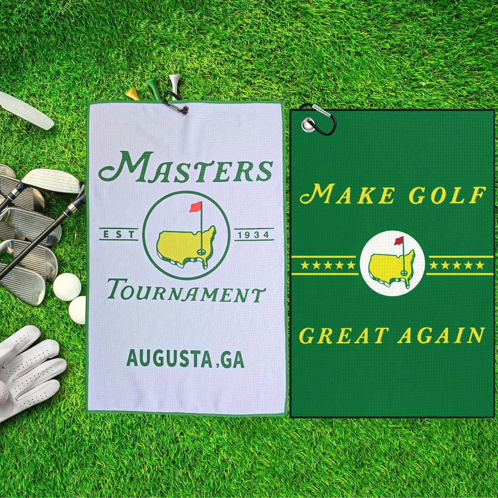 2 pcs Funny Microfiber Premium Golf Towels, Printed Golf Towels for Golf Bags for Men & Women,