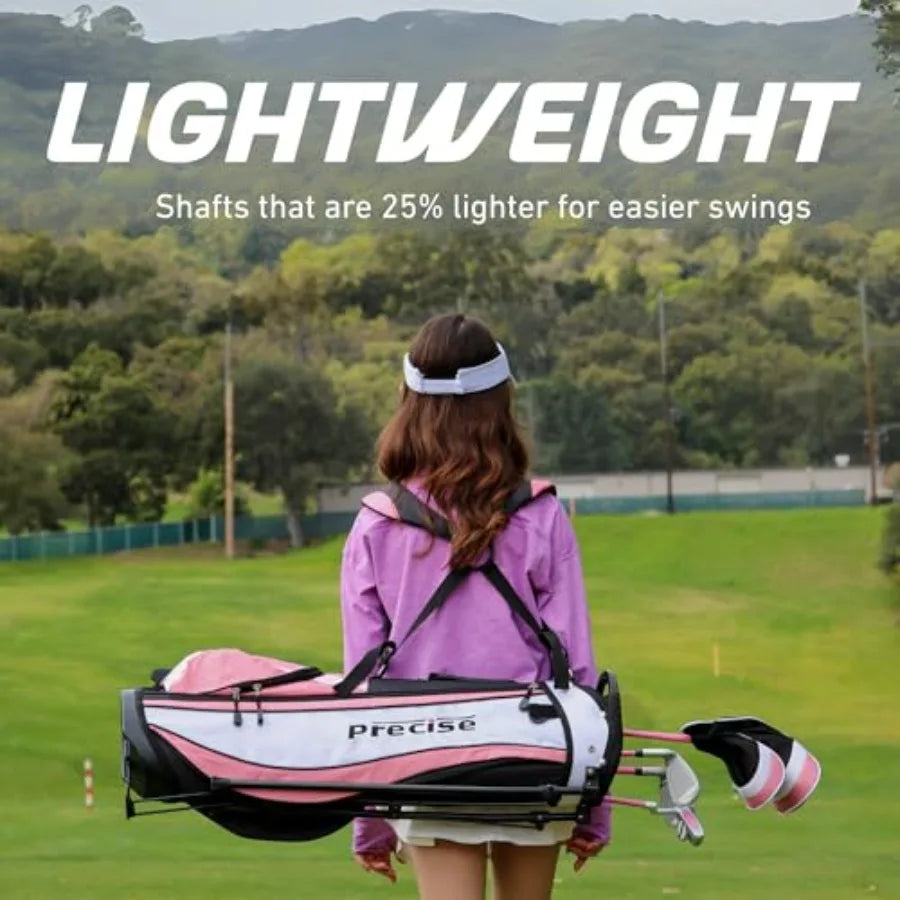 Golf Clubs Set Boys' Girls' Junior Golf Set with Lightweight Graphite Shafts