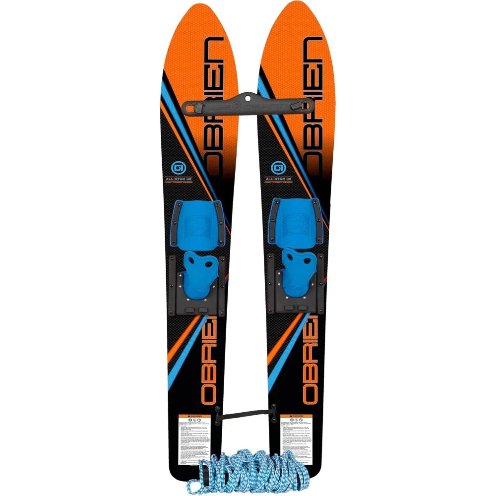 All-Star Water Skis with Trainer Bar & Rope