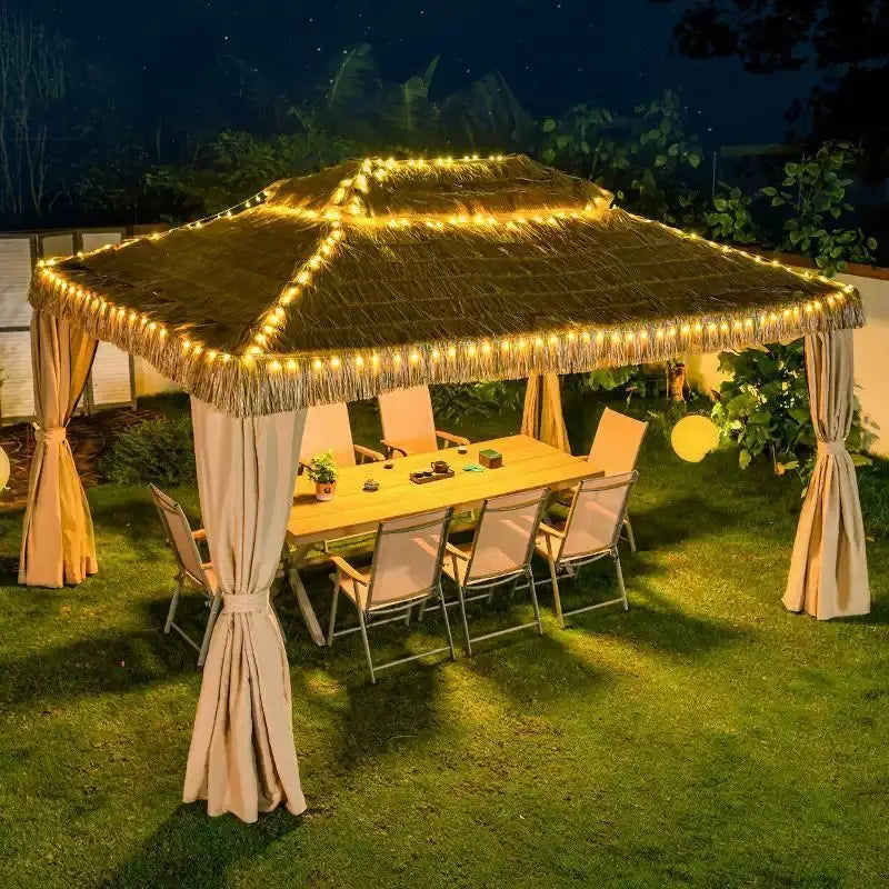 Outdoor Sunshades: Tent Umbrellas, Leisure Straw Outdoor Pavilions