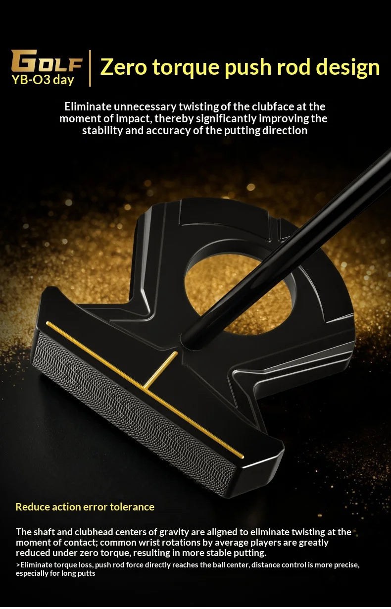 PGM Golf Club Zero Torque Putter Male Female Stable Big Head Forged Aluminum Low Center of Gravity