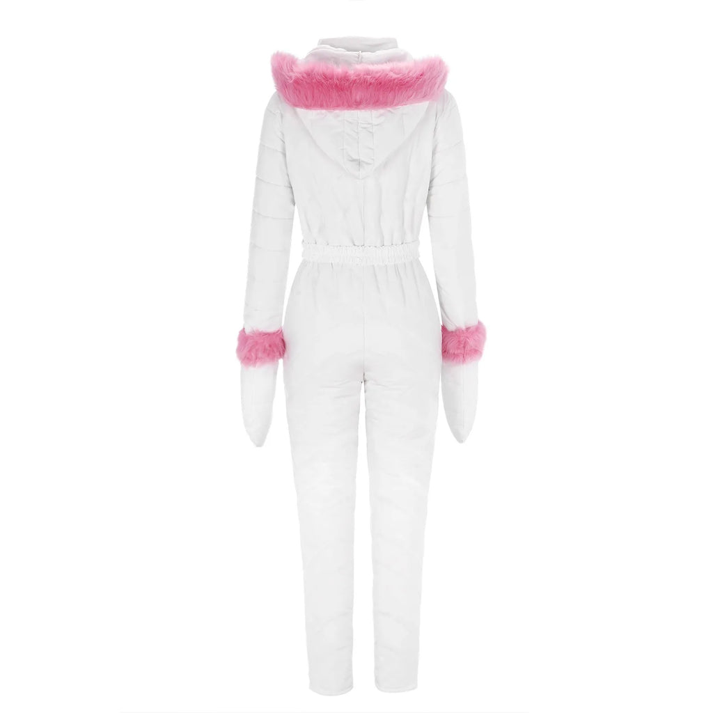 Ski Suit Women Fashion Sport Snowboard Plush down jacket