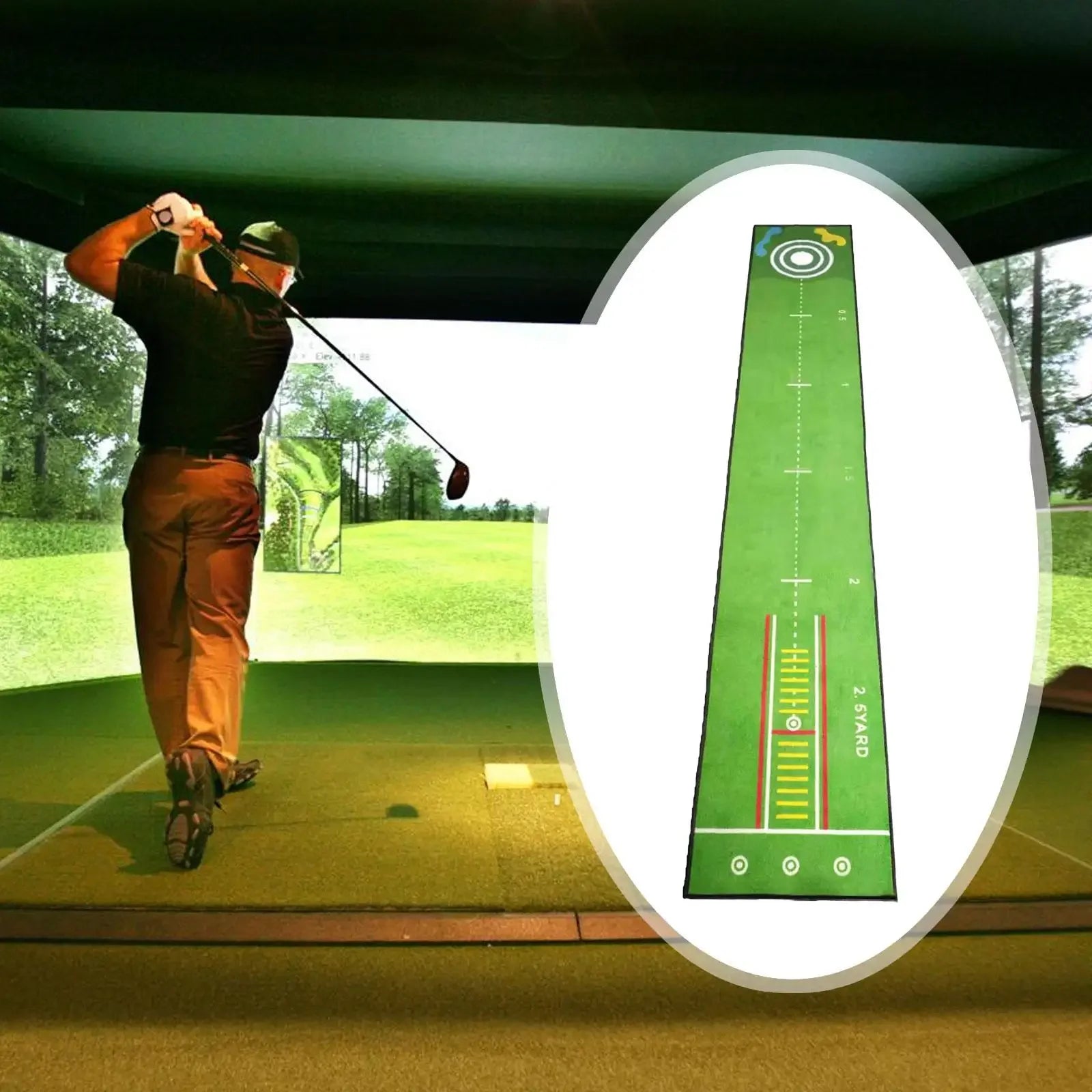 Golfer Golfing Accessory Lightweight Portable Improve Putting Accuracy Training Aid