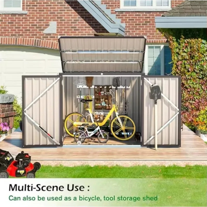 Garden Sheds Outdoor Storage Tool House Backyard Waterproof Easy Assembly