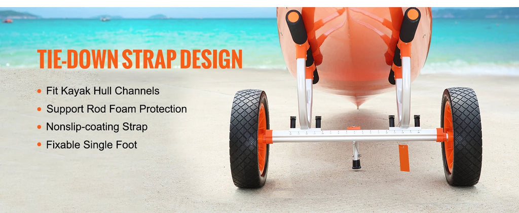 Kayak Cart 450lbs Detachable Canoe Trolley Cart