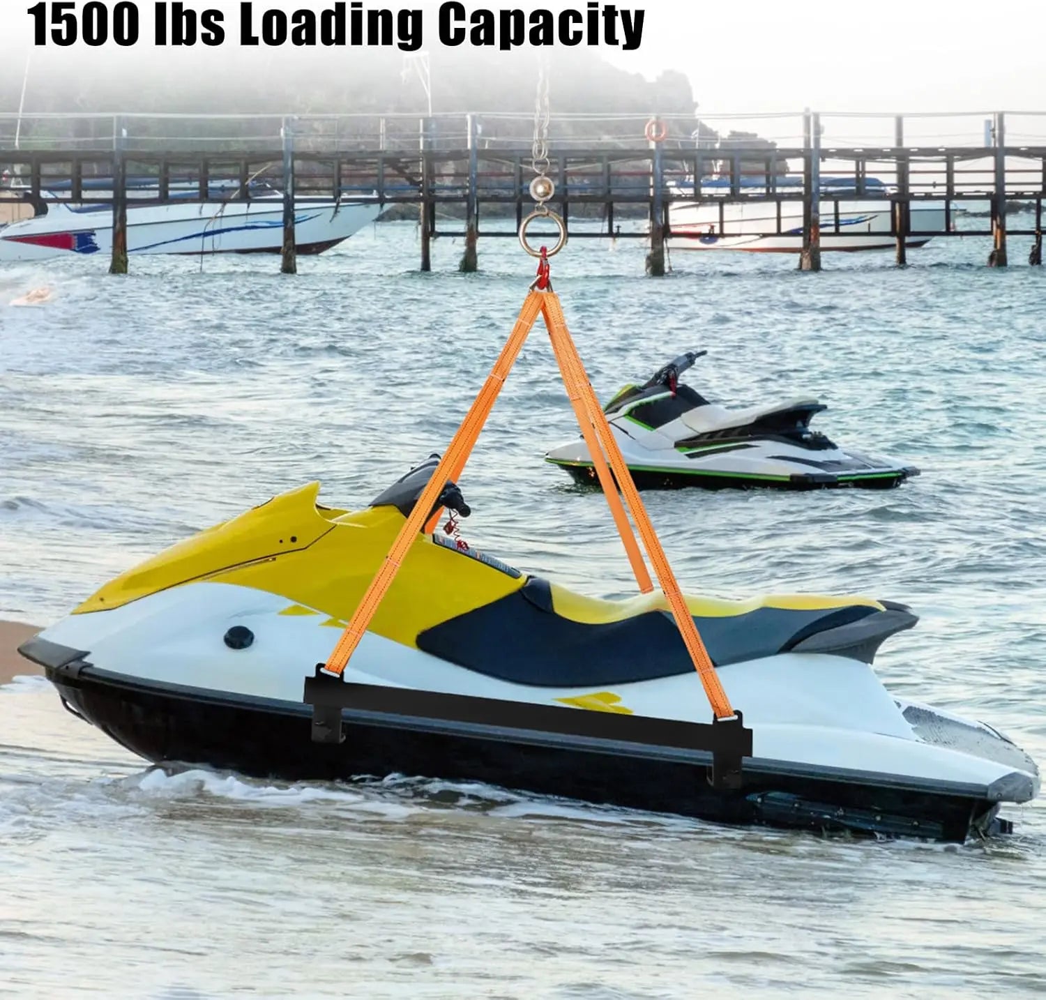 Watercraft Sling for 1500 LB Polyester Lifting Straps