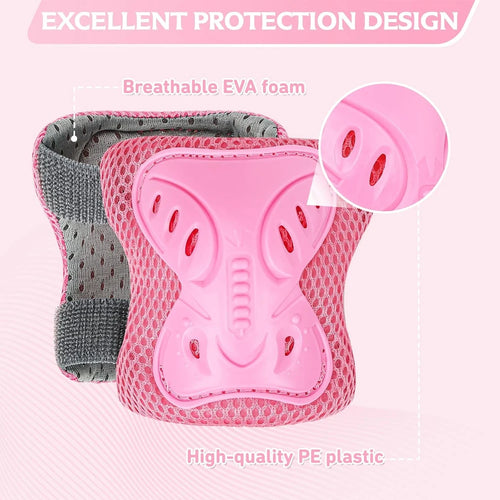 6 in 1 Knee Pads Elbow Pads with Wrist Guards
