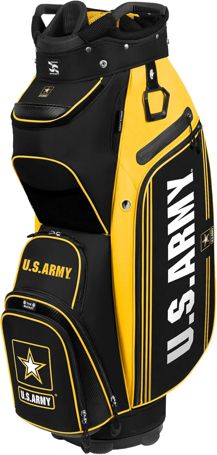 Portable Cooler Cart with Golf Bag Design, Ideal for Team Outings and Military Use