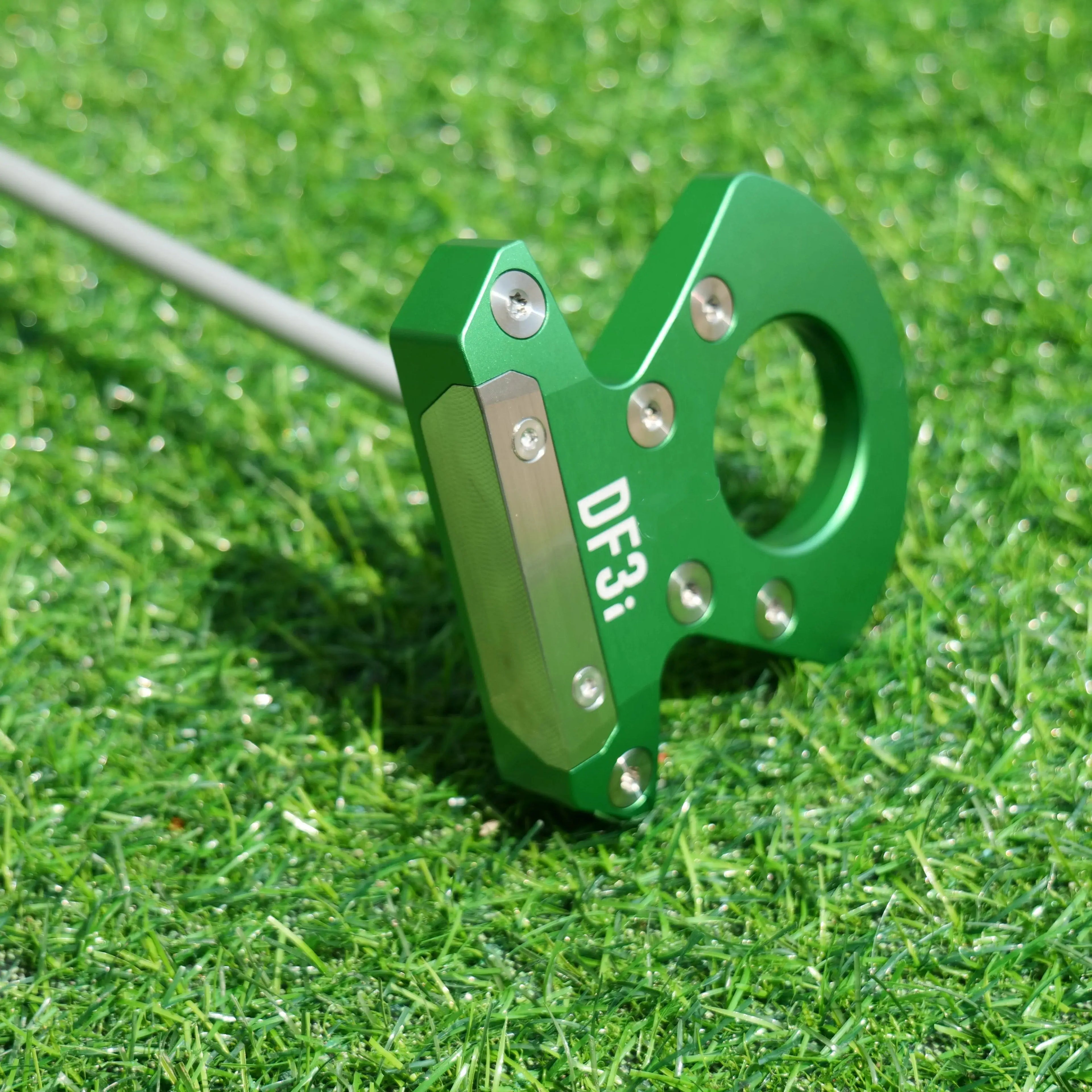 Golf Putter Round Hole Design Stainless Steel Insert Face Long Distance Green Putting Precise Control