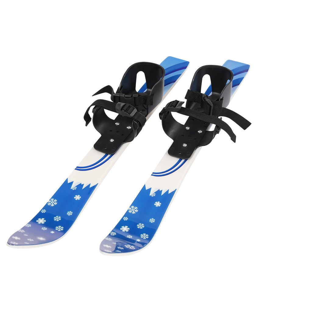 Blue ABS Ski Set,Kids Skis and Poles,