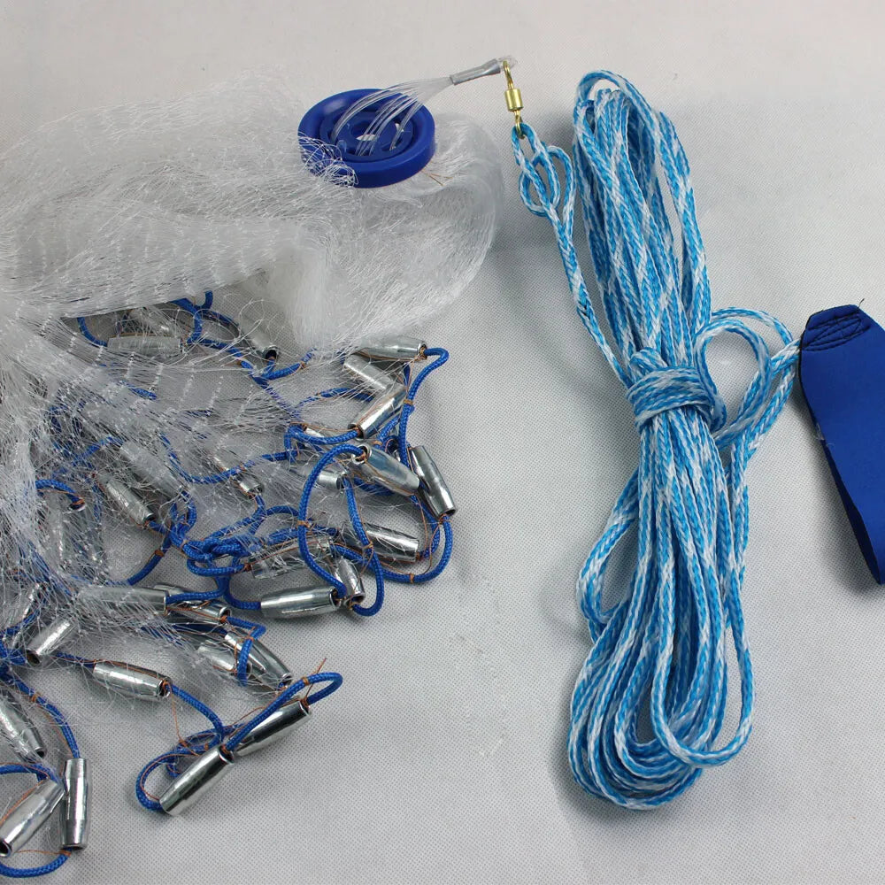 10FT Saltwater Fishing Cast Net For Bait Trap