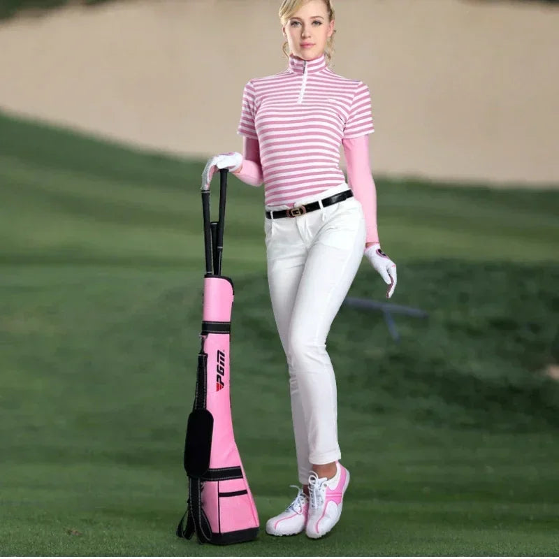 PGM  Waterproof Nylon Golf Gun Bag Protable Sunday Bag for 4~5pcs Golf Clubs