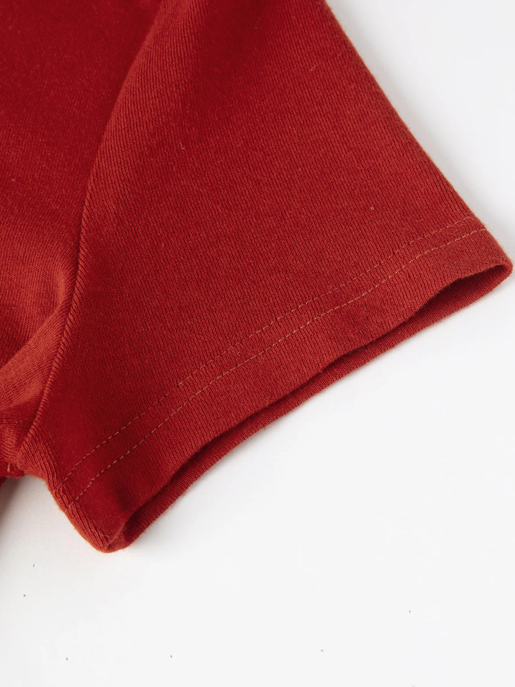 Elastic Solid Basics Short-sleeved Slim-fit Knit T-shirt for Women New Summer 2026 Design Red