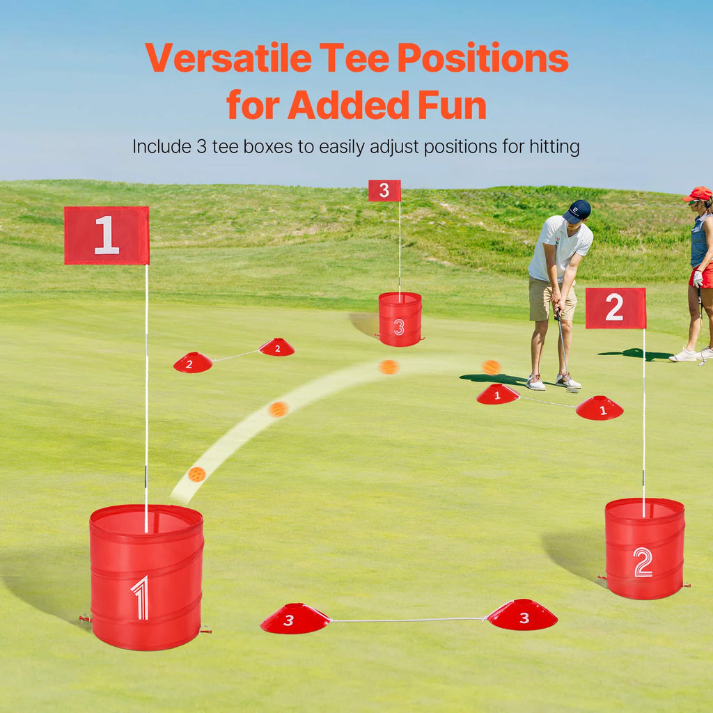 SucceBuy 3/6/9 Hole Kids Backyard Golf Games for Family Outdoor Sports Toys