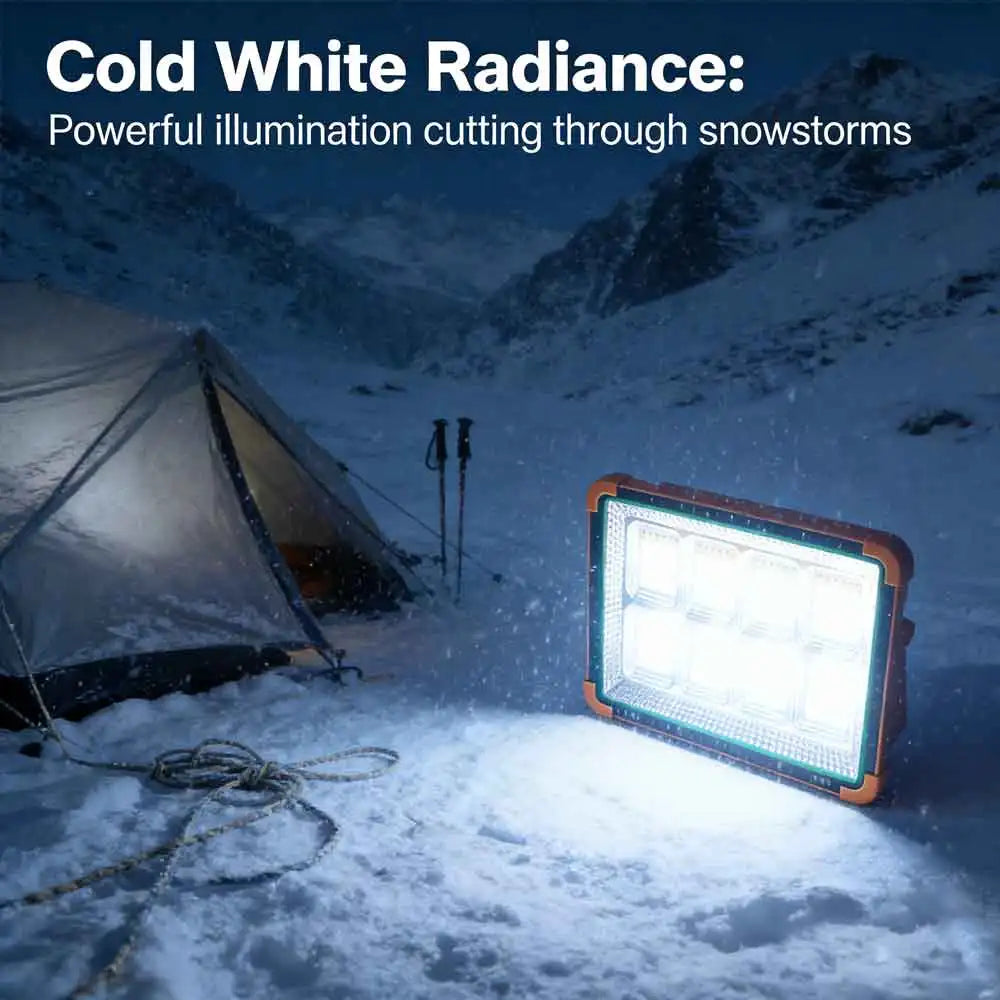 Outdoor camping solar floodlights, portable emergency lights solar LED tent lights