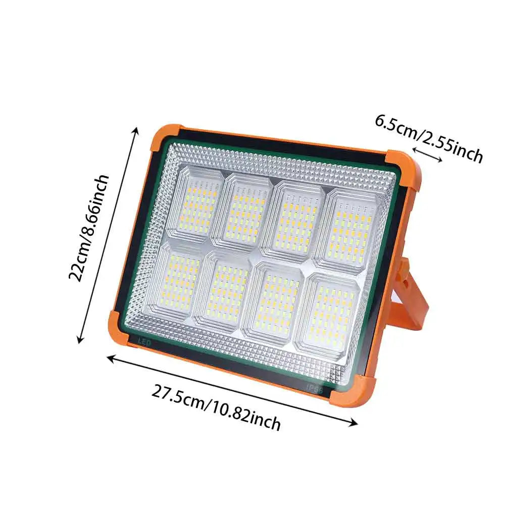 Outdoor camping solar floodlights, portable emergency lights solar LED tent lights
