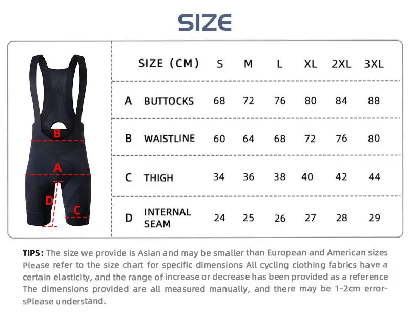 Bib Shorts Men Outdoor Wear Bike Ride 6 Hours Padded Riding Bib Tights Bicycle Men's Cycling Clothing  Short