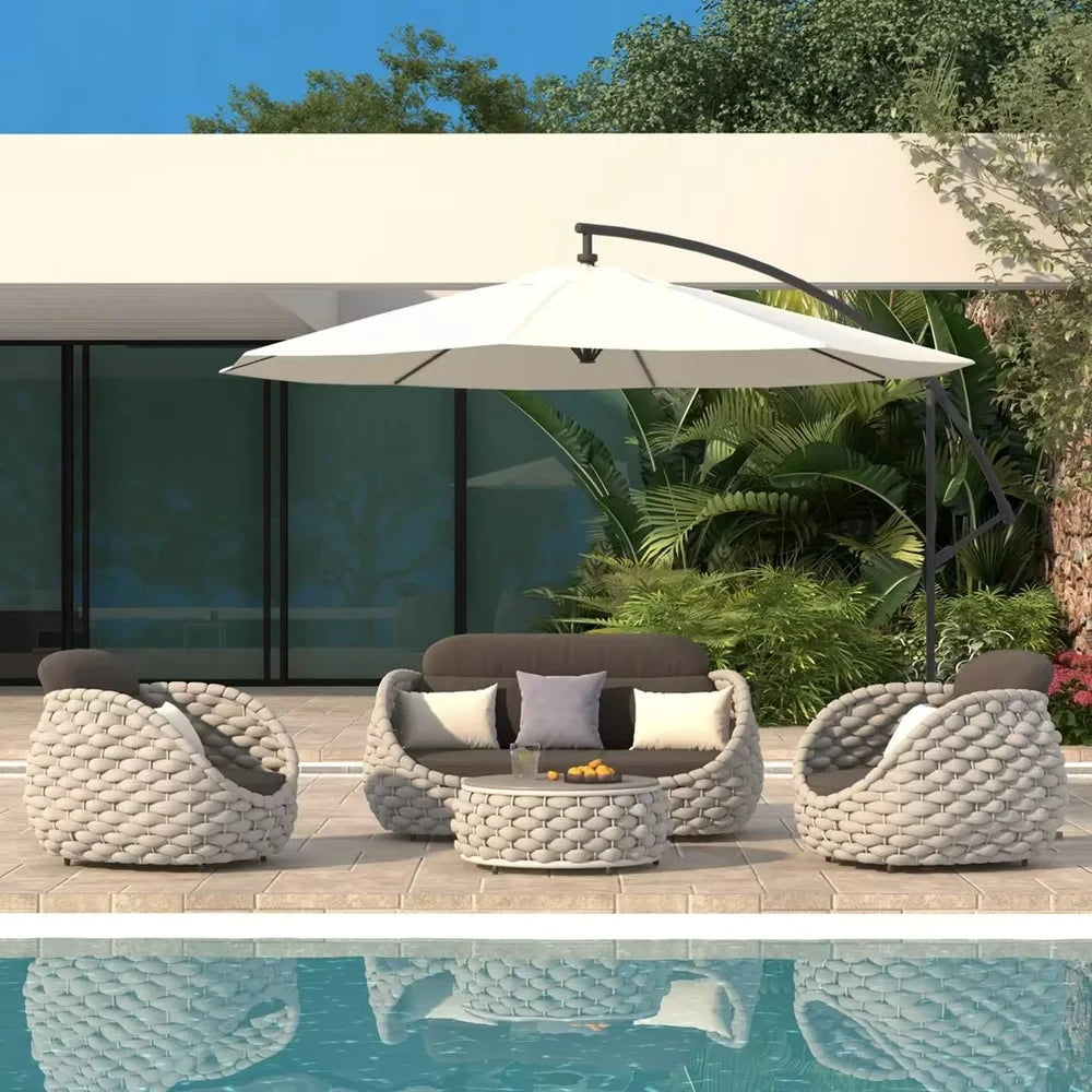 Outdoor Furniture Set Soft Exterior furniture Set Garden Sofas
