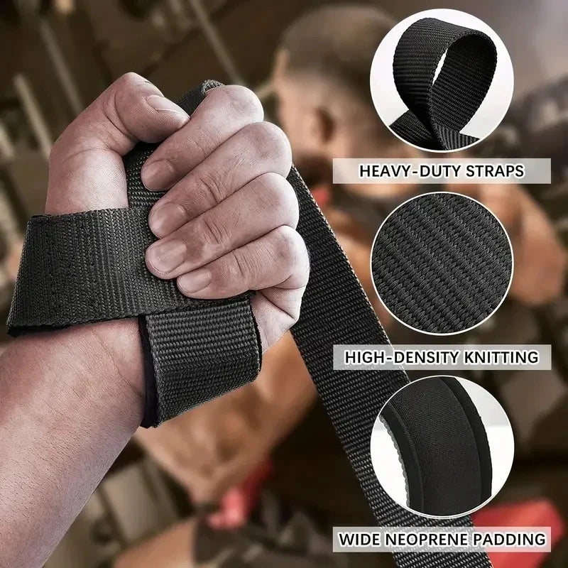 Weightlifting Wrist Straps Strength Training Adjustable Non-slip Gym Fitness Lifting Strap