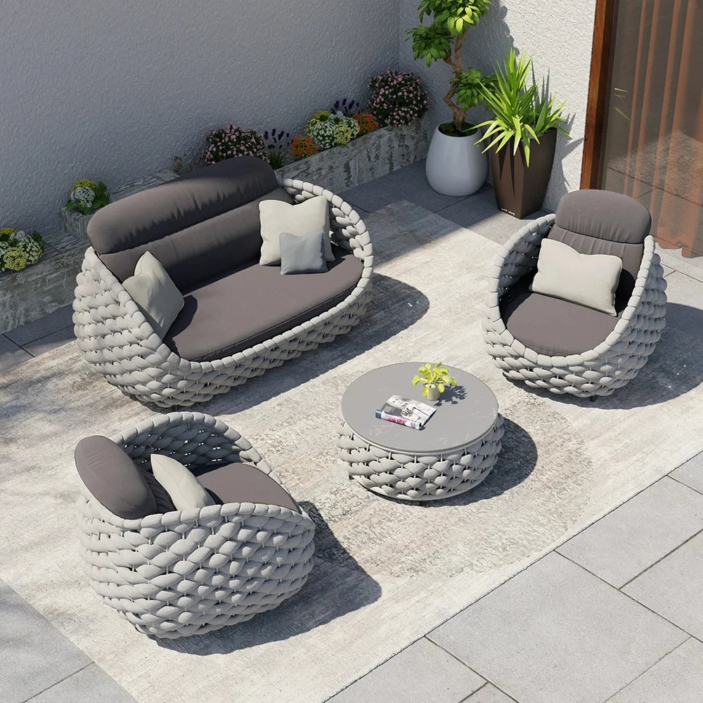 Outdoor Furniture Set Soft Exterior furniture Set Garden Sofas