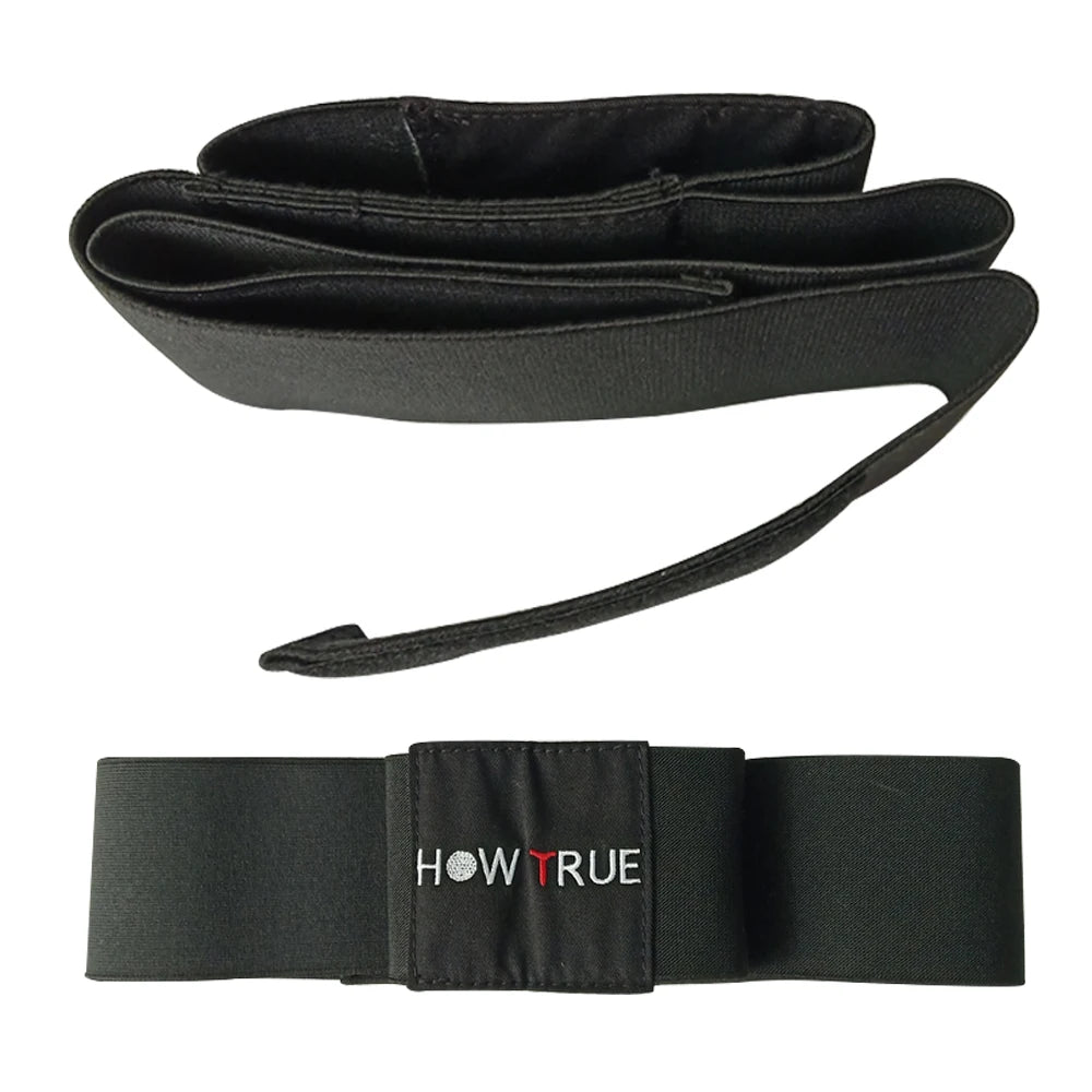 1Pcs Golf Swing Training Arm Band Golf Hand Posture Corrector Black Nylon Elastic Training Belt for Golf Practicing