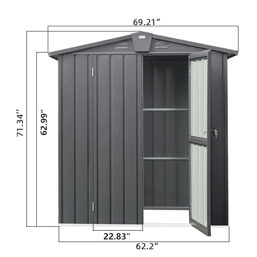 Garden Sheds Outdoor Storage Tool House Backyard Waterproof Easy Assembly
