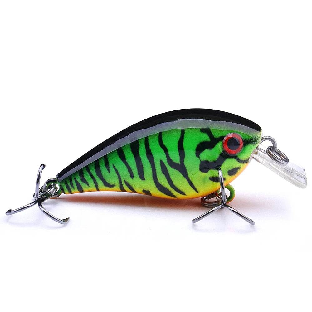 5cm/7cm Crankbaits Fishing Lure Floating Wobblers for Pike Black Minnow Lures for Fishing Artificial Bait Fishing Tackle