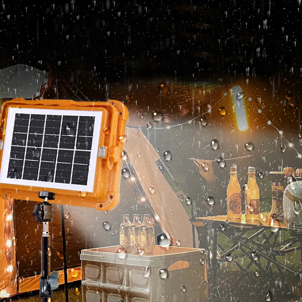 Outdoor camping solar floodlights, portable emergency lights solar LED tent lights