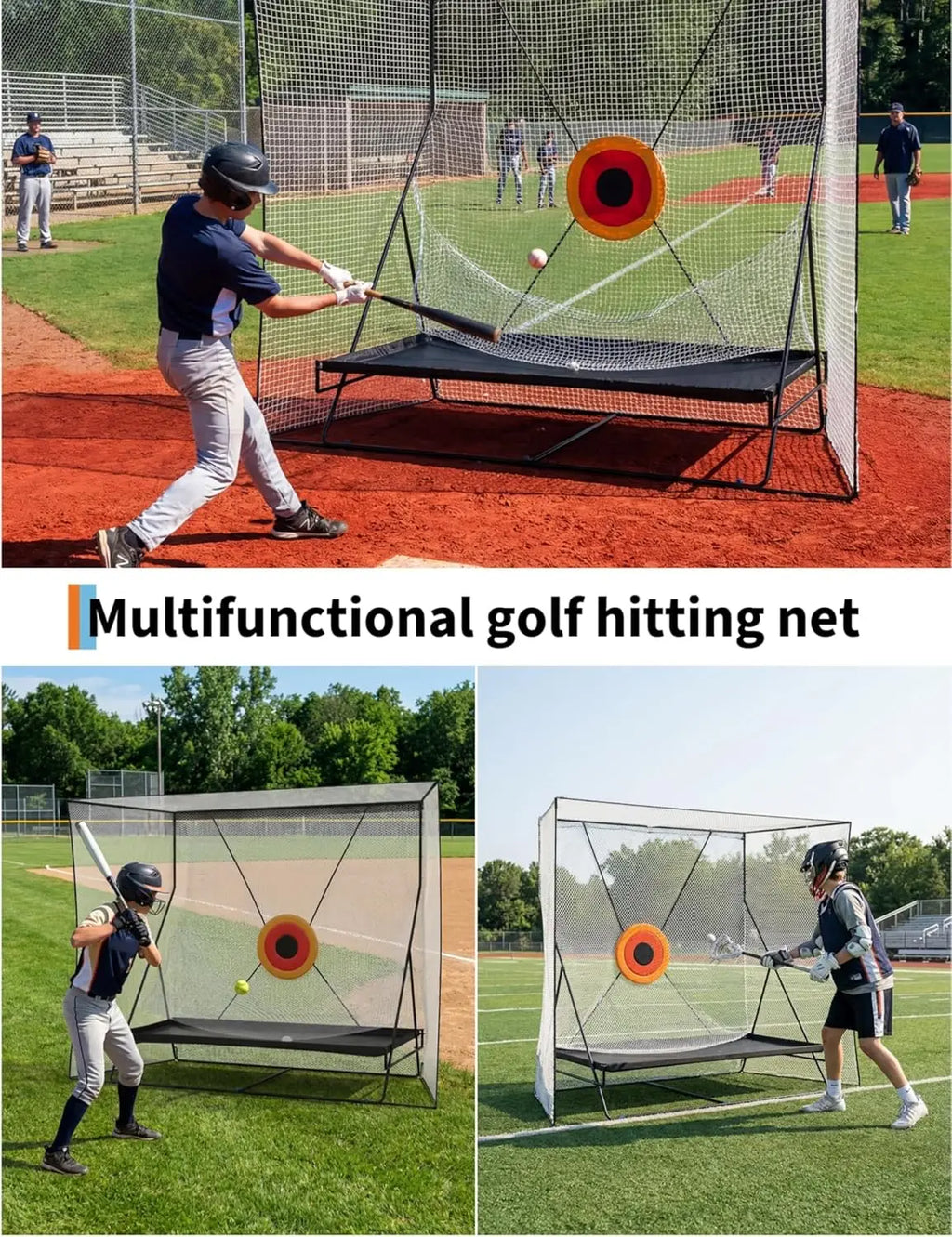 Golf Practice Cage Set with Easy Setup Practice Nets for Indoor/Outdoor Training