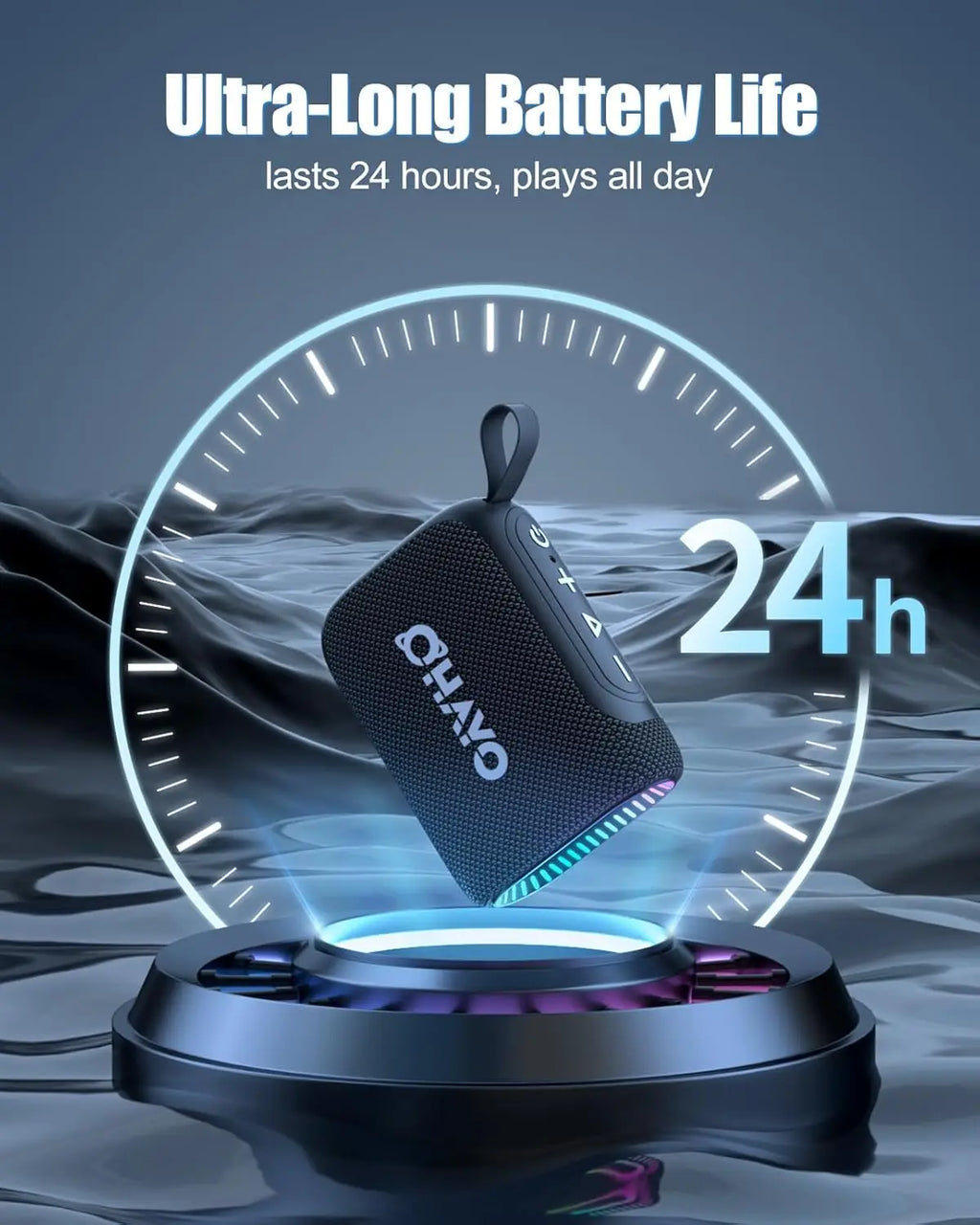 Portable Bluetooth Speaker, IPX7 Waterproof, Bluetooth 5.3,TWS , 24H Playtime, Powerful Stereo Sound, Speaker for Home, Outdoors