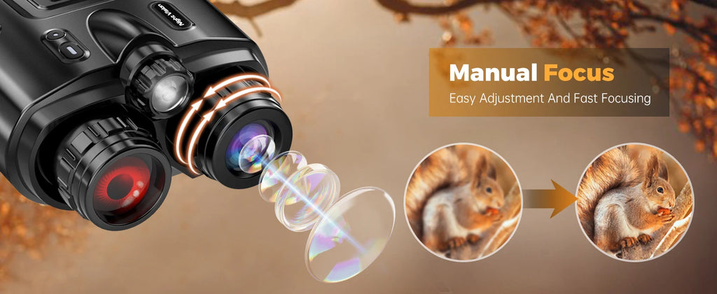Night Vision Binoculars 4K Infrared 5000mAH Rechargeable 8X Digital Zoom 600 Meters Darkness Goggles for Hunting & Surveillance