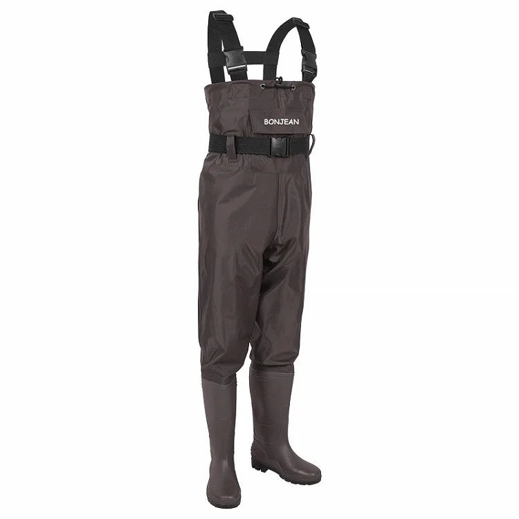 Waterproof Fishing Waders Pants Chest-Length Wader With Boots Durable Breathable Overalls Kit for Men Women Outdoor Raft Hunting