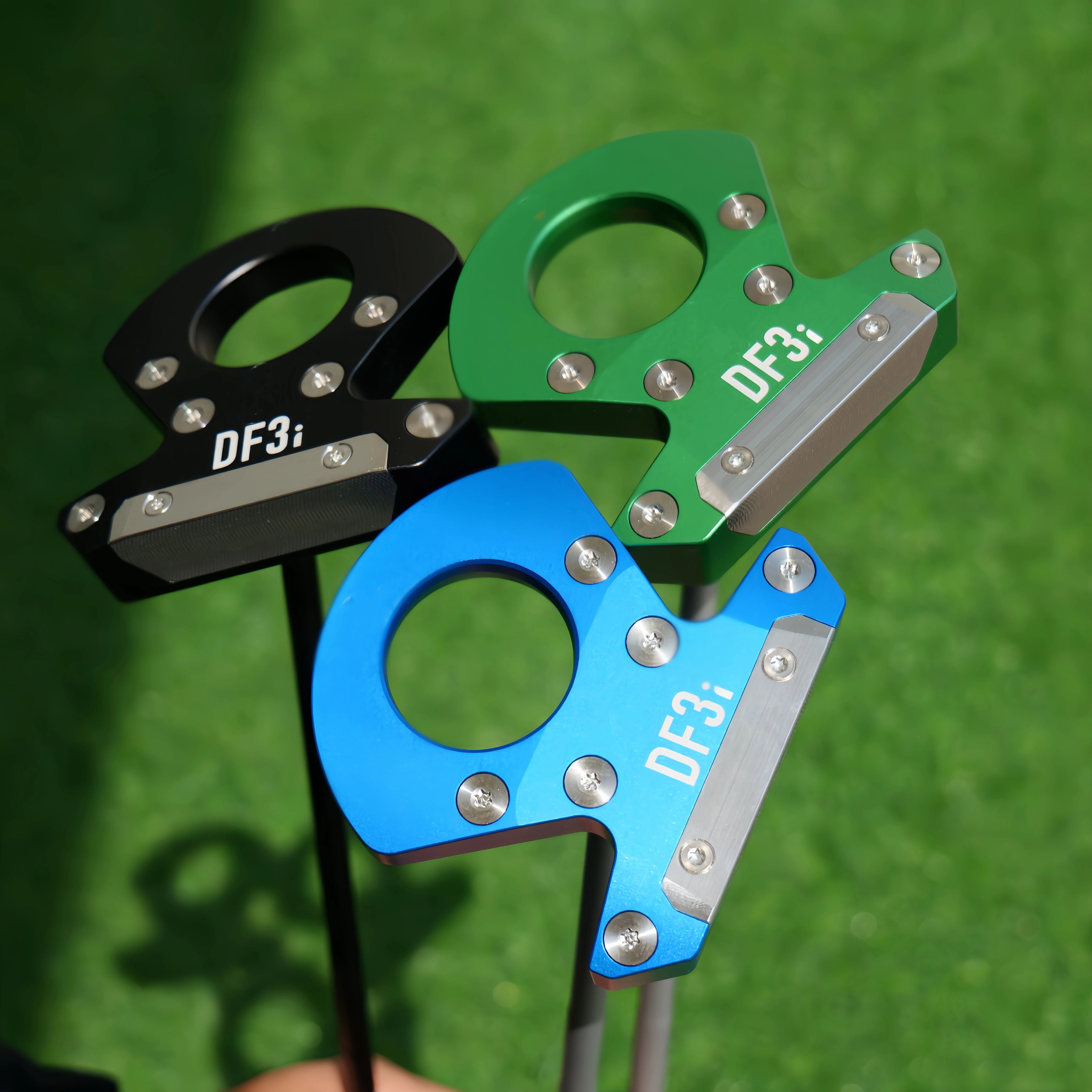 Golf Putter Round Hole Design Stainless Steel Insert Face Long Distance Green Putting Precise Control