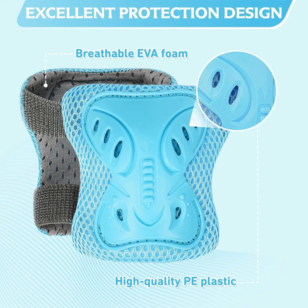 6 in 1 Knee Pads Elbow Pads with Wrist Guards