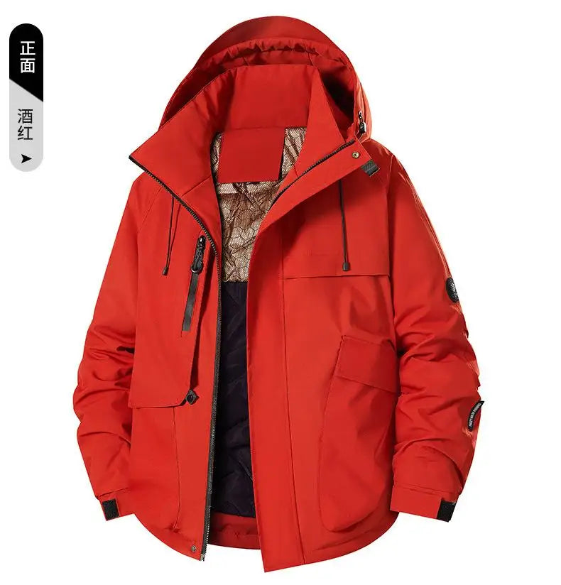 Outdoor Sports Jacket Cotton Jacket Warm And Unisex Waterproof Windproof Hiking And Cycling