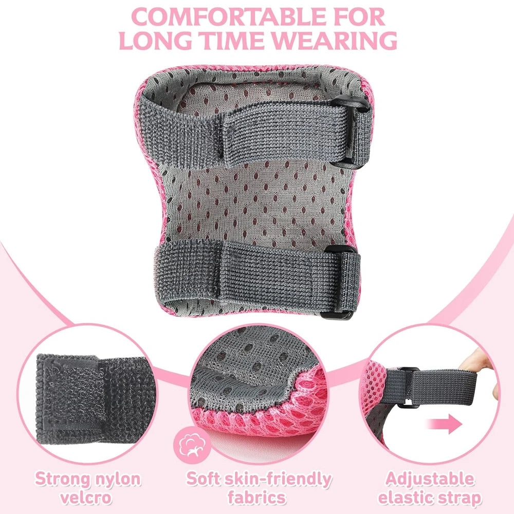 6 in 1 Knee Pads Elbow Pads with Wrist Guards