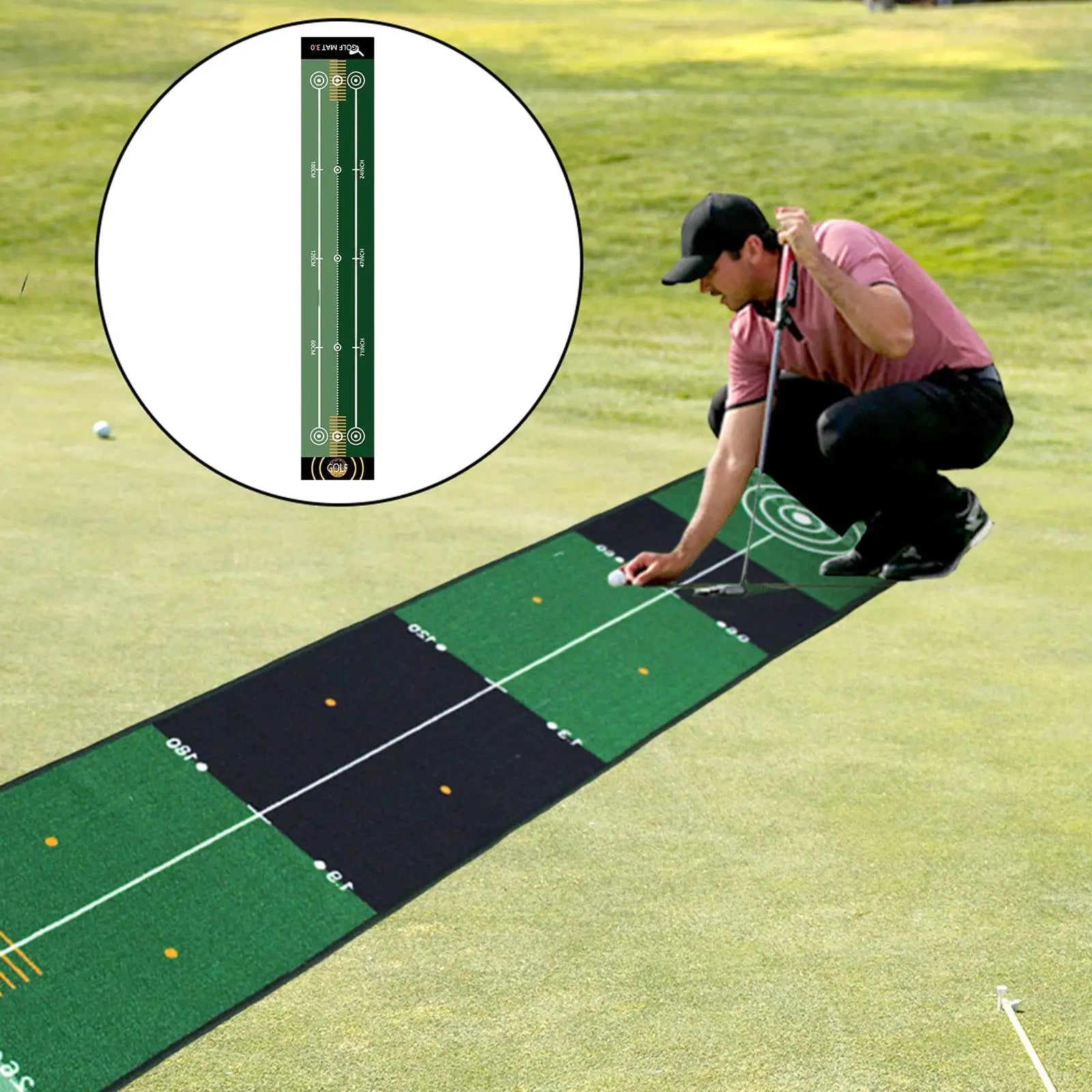 Golfer Golfing Accessory Lightweight Portable Improve Putting Accuracy Training Aid
