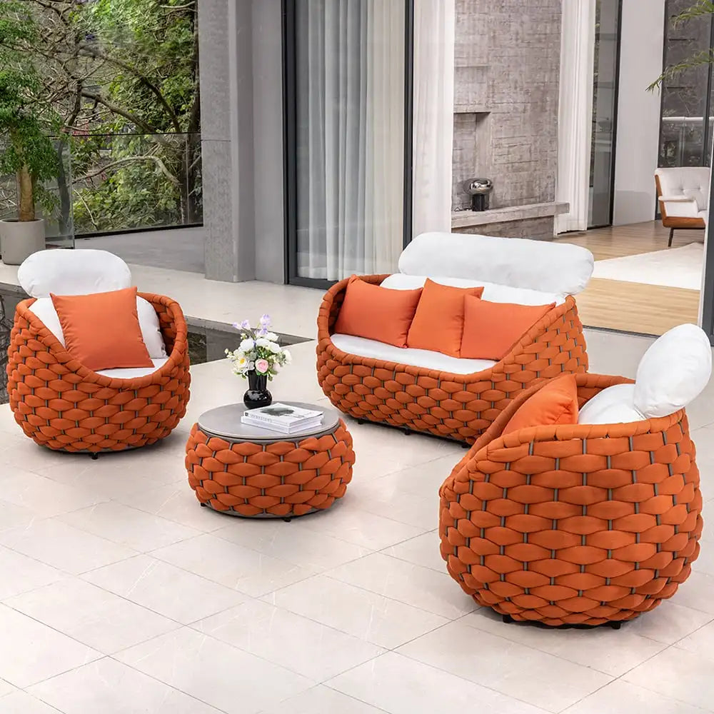 Outdoor Furniture Set Soft Exterior furniture Set Garden Sofas