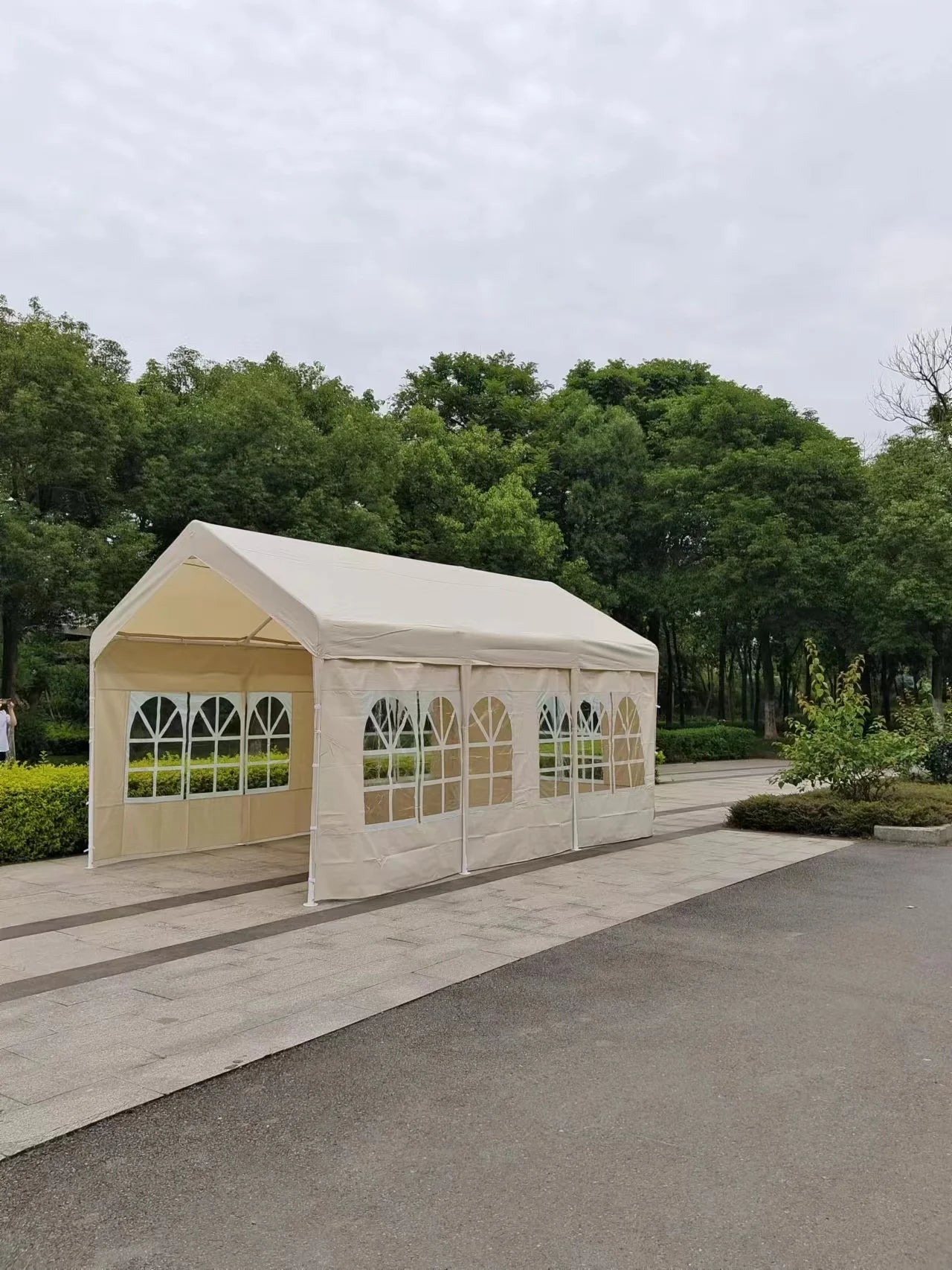 Outdoor Simple Folding Portable Modern Steel Frame Powder Coated Oxford Material Waterproof Carport