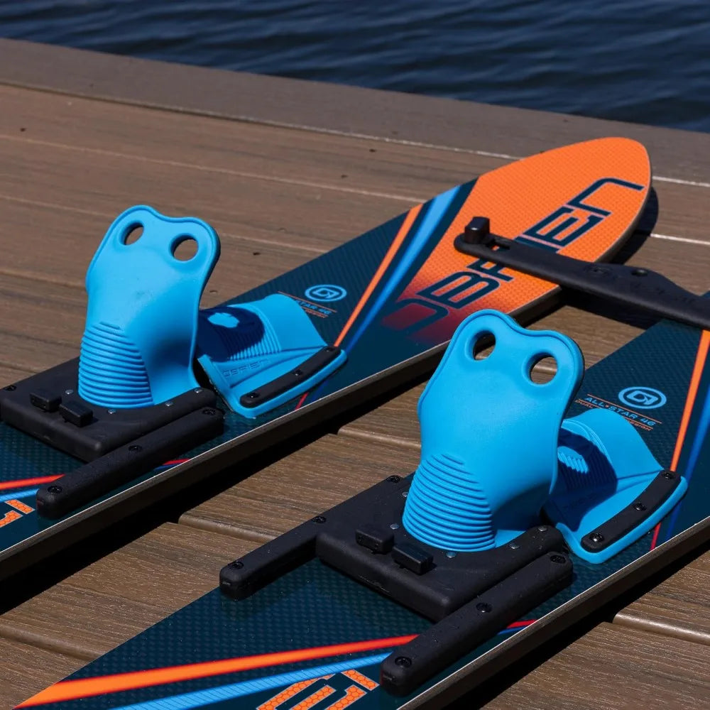 All-Star Water Skis with Trainer Bar & Rope