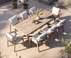 Outdoor Furniture Set Soft Exterior furniture Set Garden Sofas