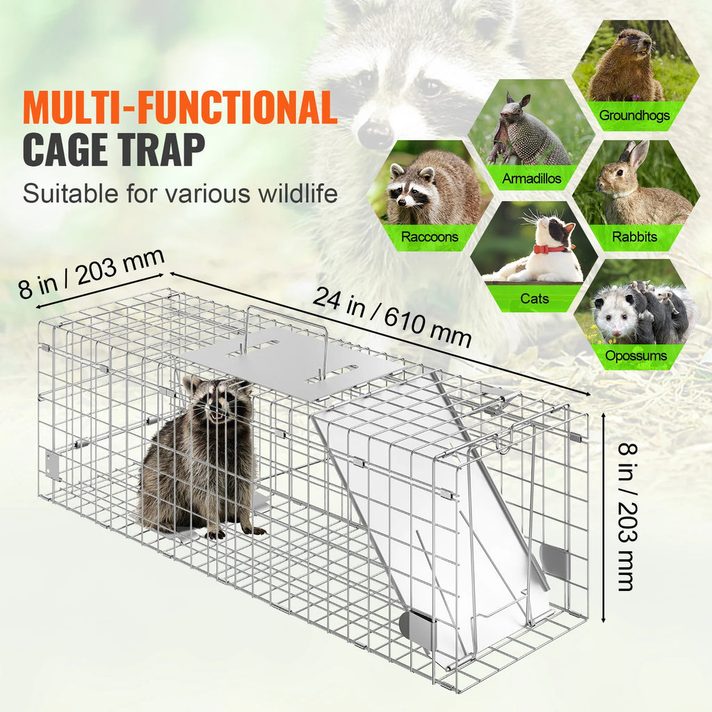 Trap Humane Cat Rodent Control Folding with Handle for Rabbits
