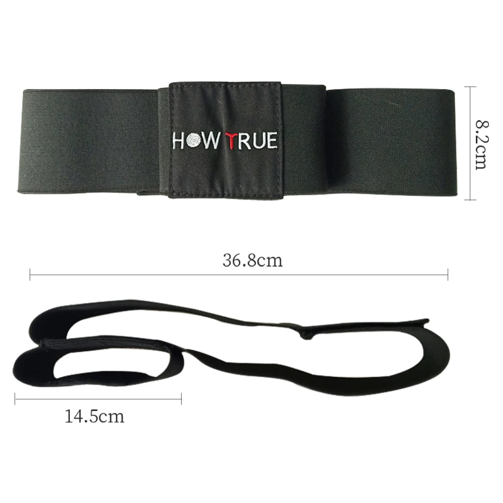 1Pcs Golf Swing Training Arm Band Golf Hand Posture Corrector Black Nylon Elastic Training Belt for Golf Practicing