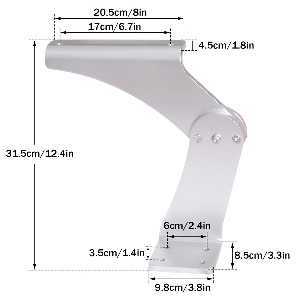 Aluminum Boat Pivot Flip-Up Armrest Set