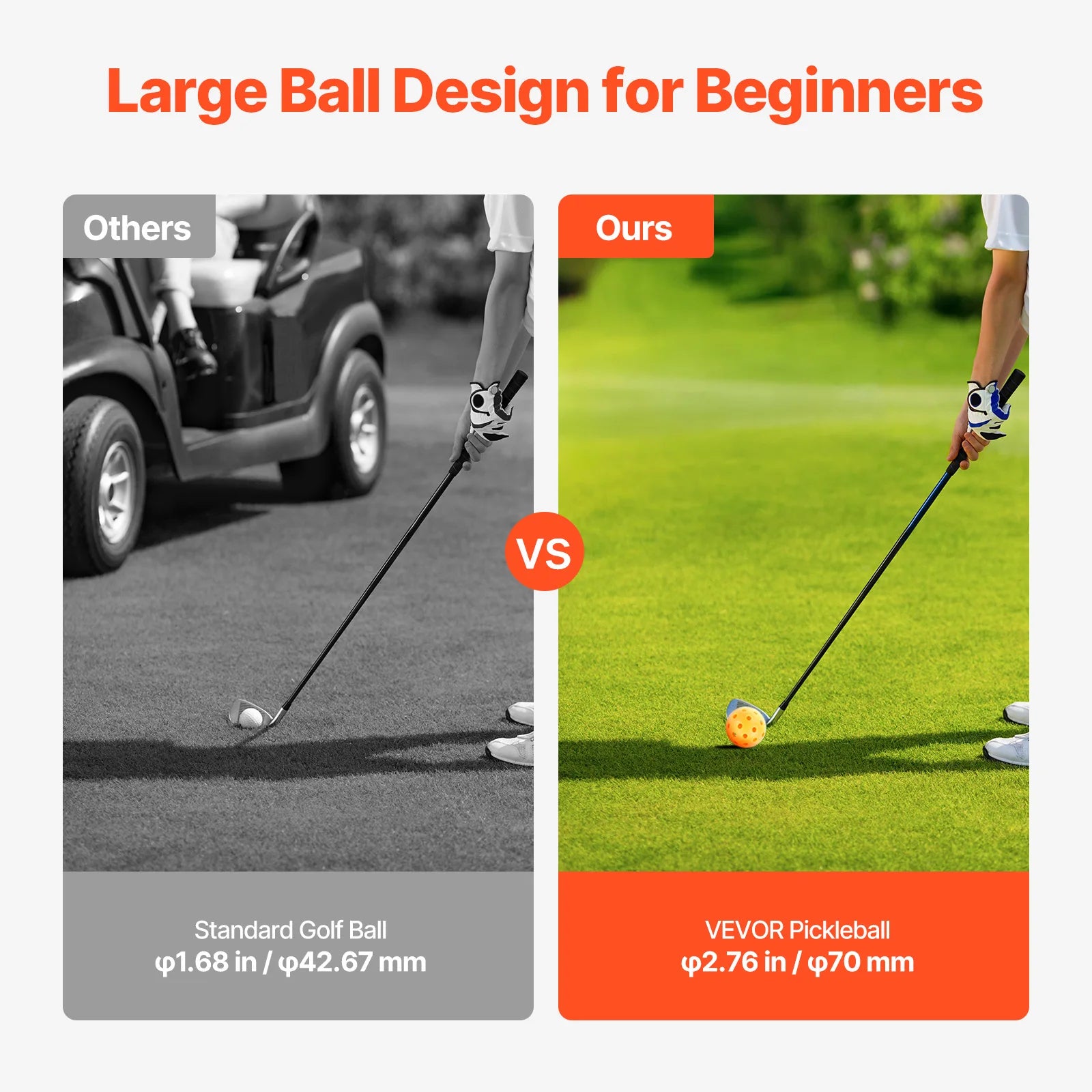 SucceBuy 3/6/9 Hole Kids Backyard Golf Games for Family Outdoor Sports Toys
