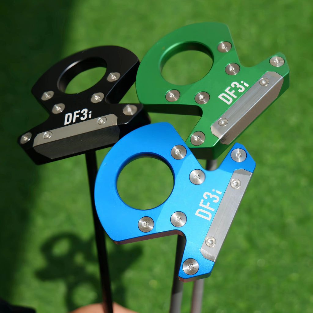 Golf Putter Round Hole Design Stainless Steel Insert Face Long Distance Green Putting Precise Control