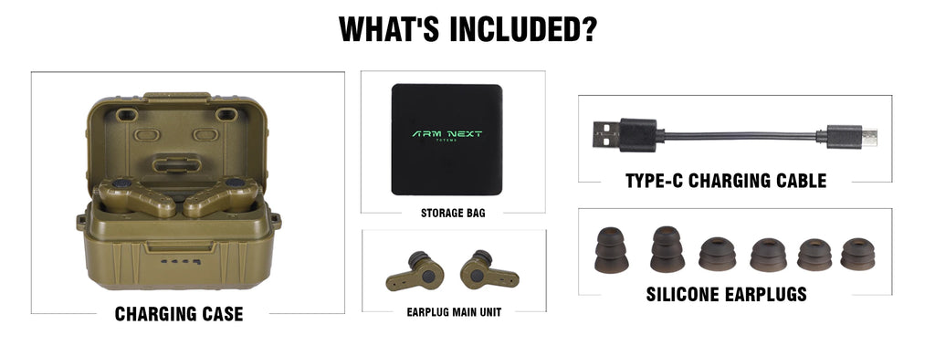 Tactical headset anti-noise earplugs noise-cancelling for shooting hearing protection