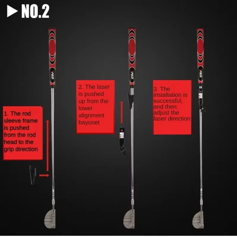 Golf Putter Laser Sight Machine Aiming Instrument Indoor Teaching Linear Laser