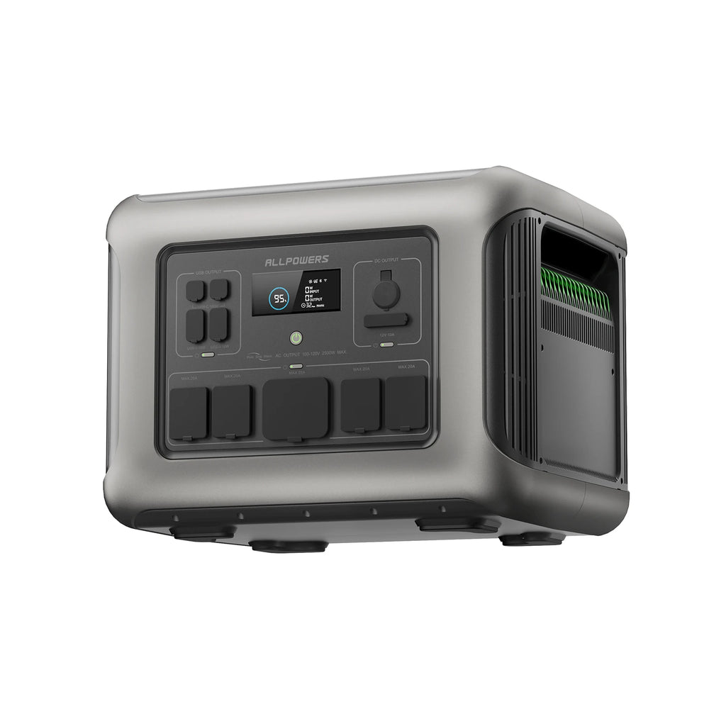 Portable Power Station R600, (1200W Surge) AC Outlets for Outdoor Camping RV Home
