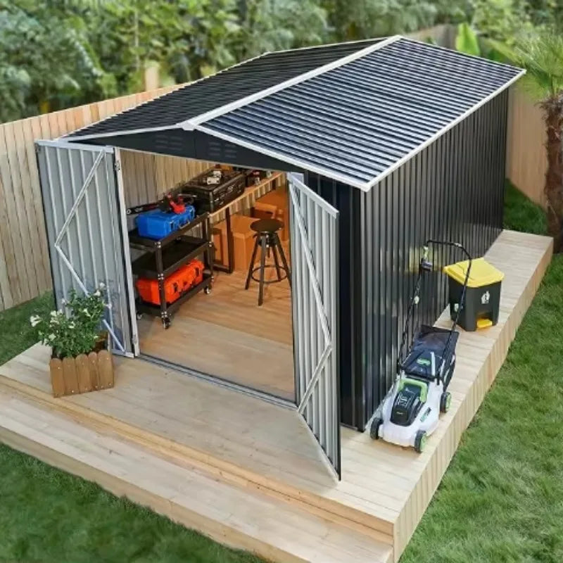 Garden Sheds Outdoor Storage Tool House Backyard Waterproof Easy Assembly